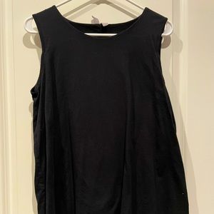 Maternity black swing tank